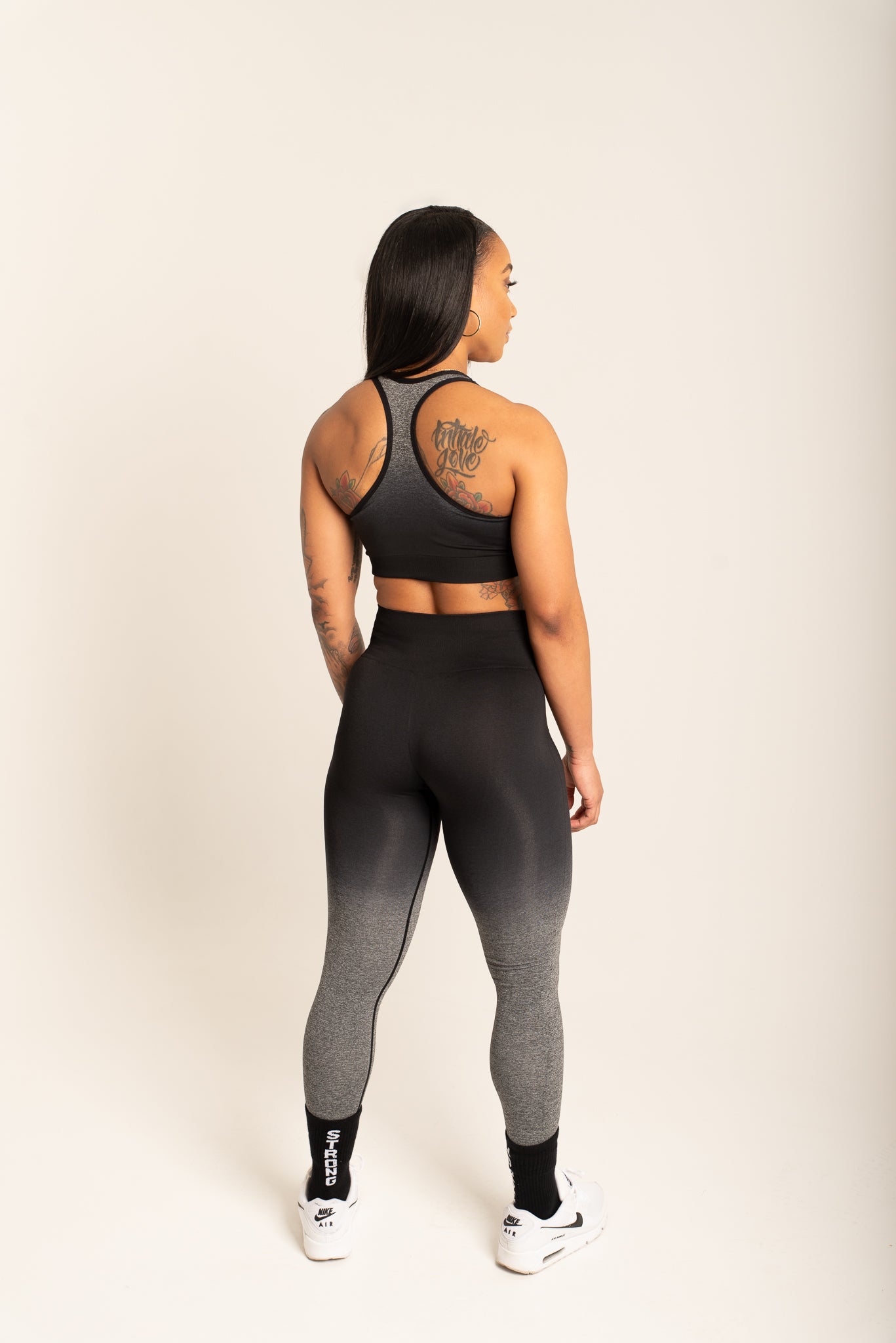 SHF OMBRE BLACK LEGGINGS