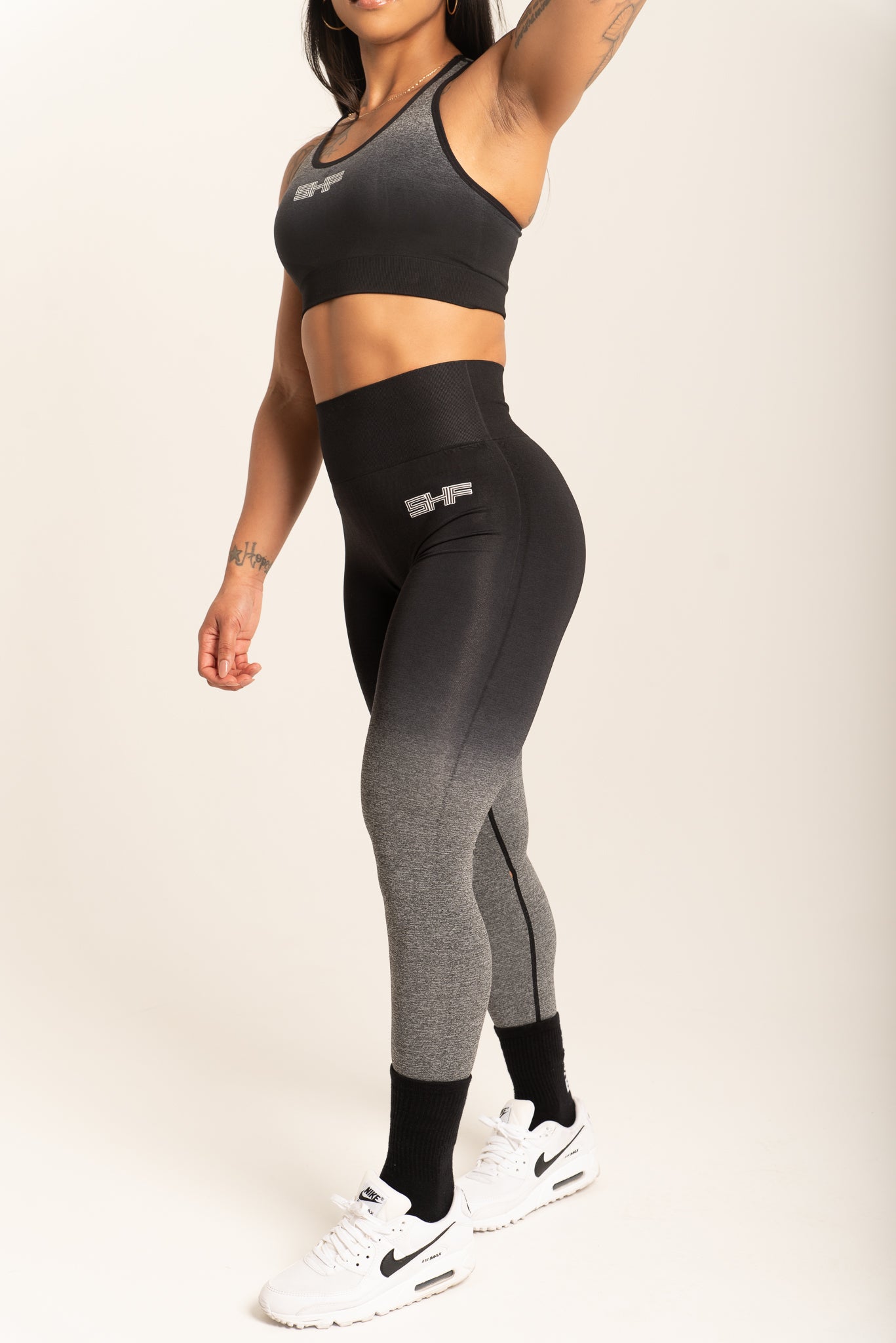 SHF OMBRE BLACK LEGGINGS