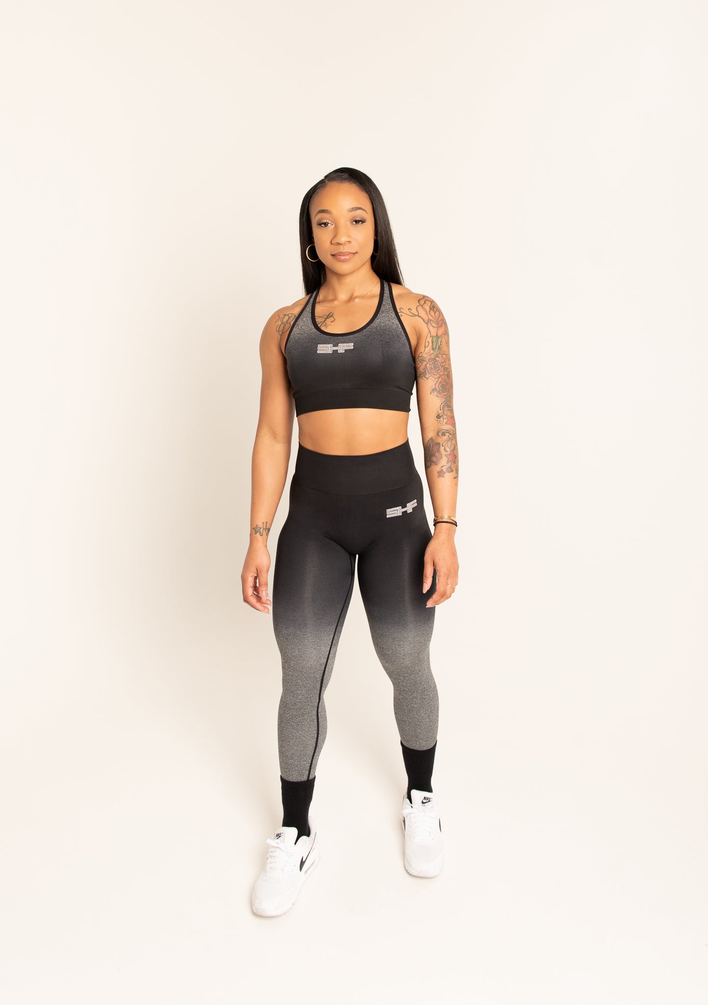 SHF OMBRE BLACK LEGGINGS