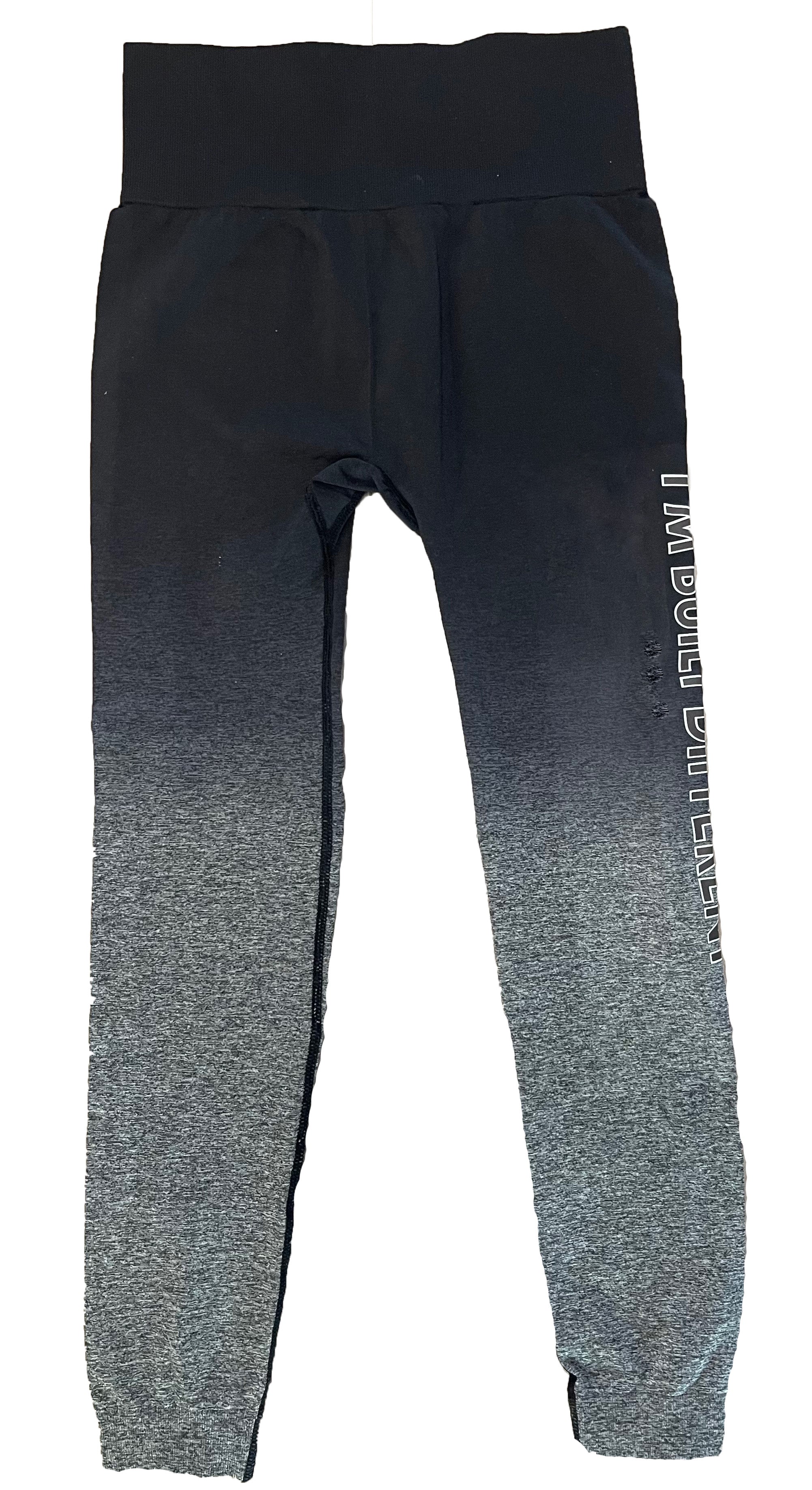 SHF OMBRE BLACK LEGGINGS